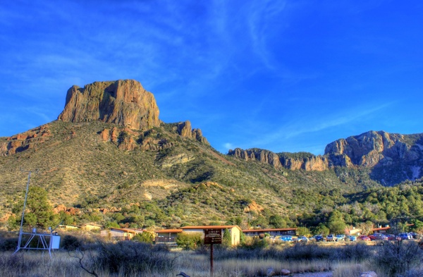 mountains by the lodge at big bend national park texas