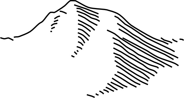 Mountains clip art 
