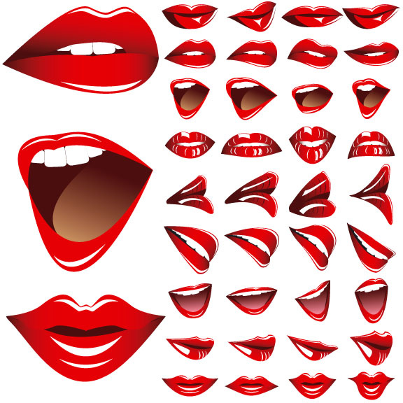 Mouth 2 vector Vectors graphic art designs in editable .ai .eps .svg