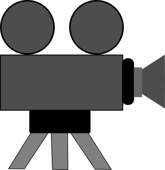 Movie Camera clip art Free vector in Open office drawing svg ( .svg