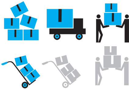 moving and packing icons