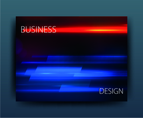 multicolor abstract business cover design vector