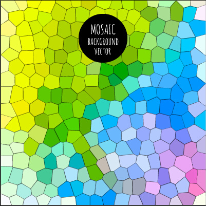 multicolor mosaic background graphics vector