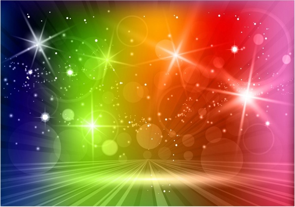 Multicolored light effects background