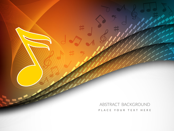 music note abstract background