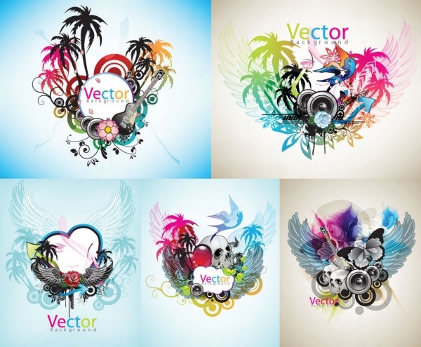 music theme vector the trend