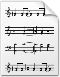 Musical note document
