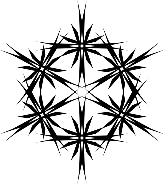 Muster 43db Stern aus sechs Sternen