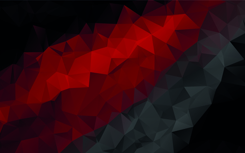 mystic polygonal abstract background set