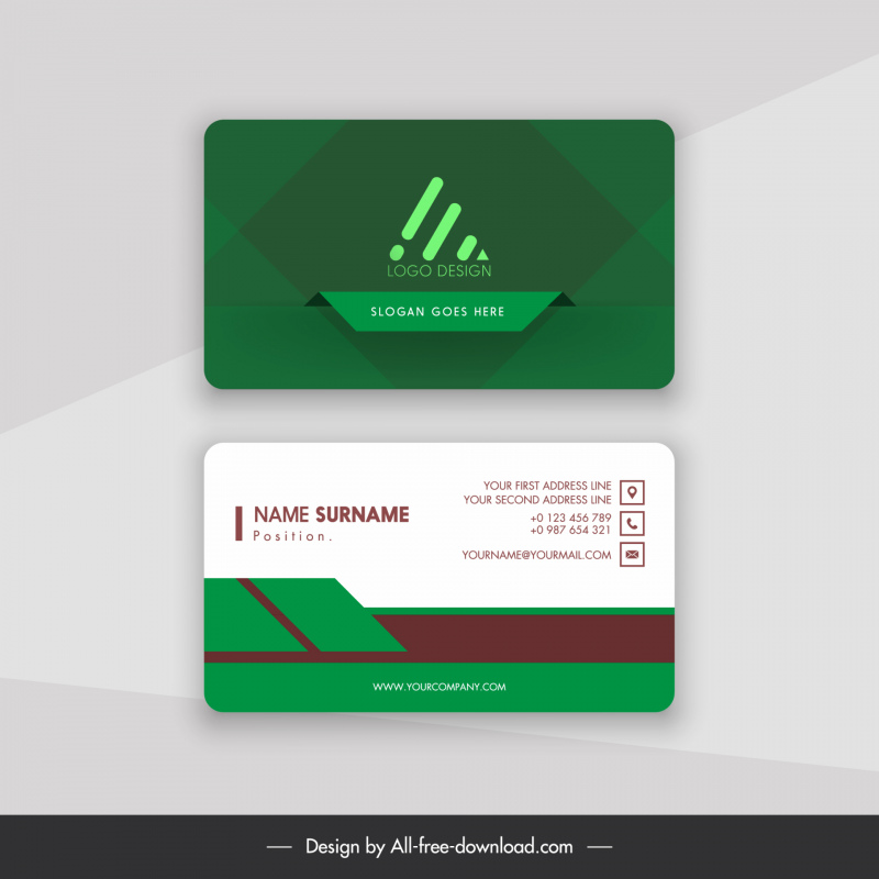 name card business card visiting card contrasted technology template  
