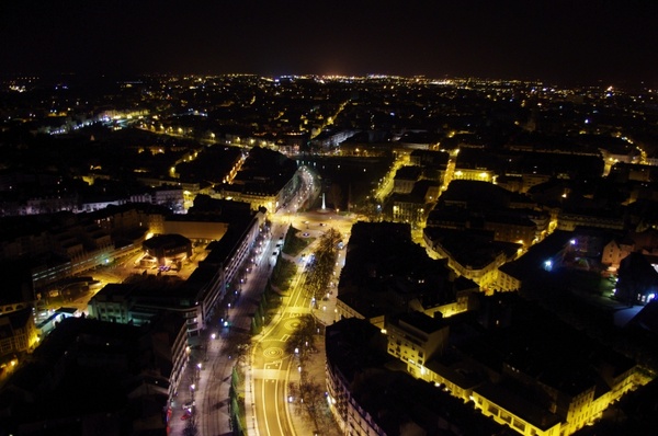 nantes view from the top night