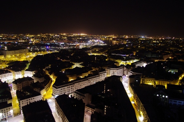 nantes view from the top night