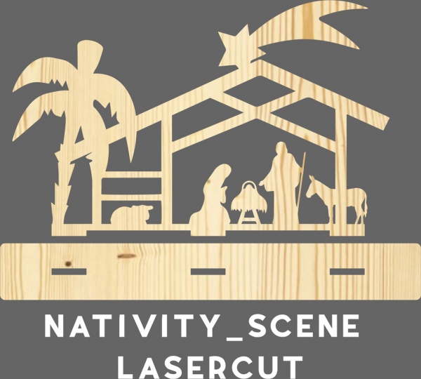 nativity scene presepe lasercut taglio laser