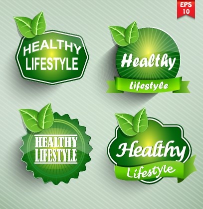 natural food label design vector