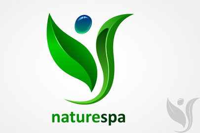 natures spa logo vector