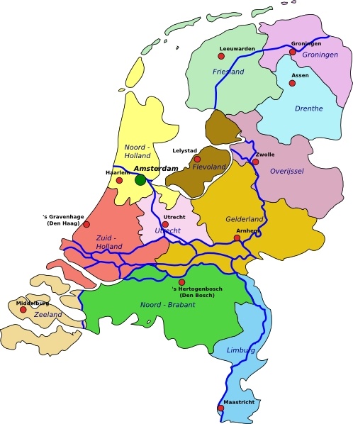 Netherlands Map clip art