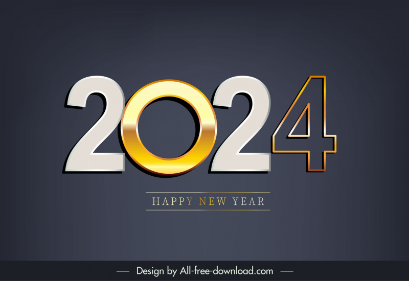 new year 2024 backdrop template elegant modern shining 