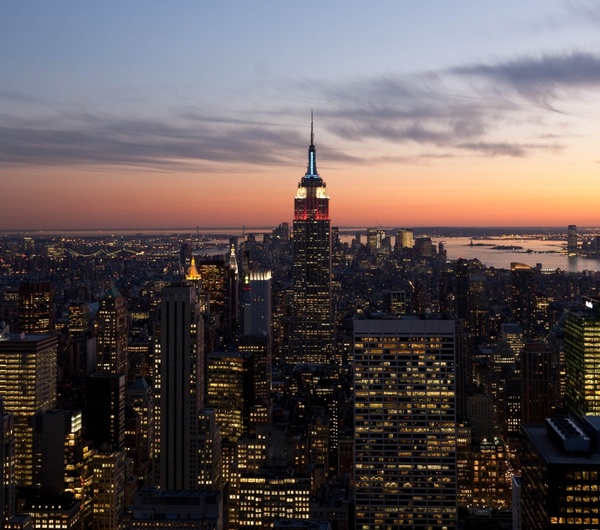 new york city night evening