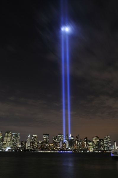 new york city tribute in lights sky