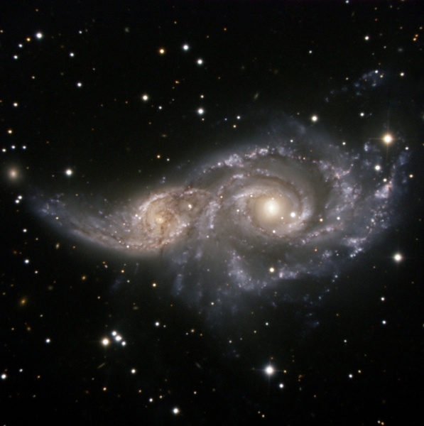 ngc 2207 spiral galaxy light year