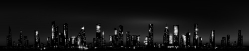 night city skyscrapers vector