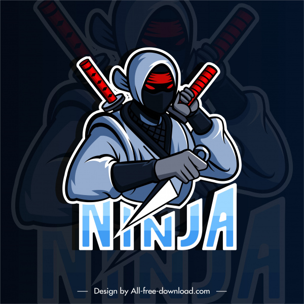 ninja background dark blurred mockup decor 