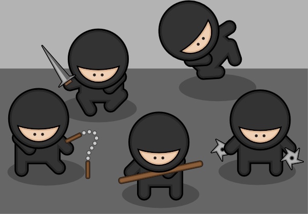 Ninjas clip art