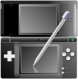 Nintendo DS with pen Black