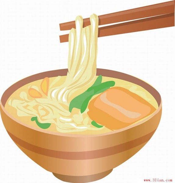 noodles vector 