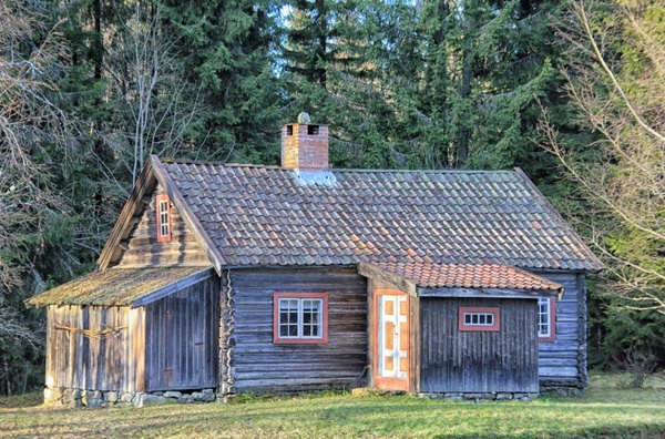 norway log cabin house