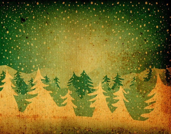nostalgic christmas tree shading the background of 01 hd picture