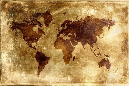 nostalgic world map background picture 