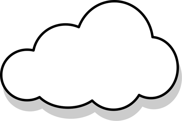  Nuage  cloud Free vector  in Open office drawing svg 
