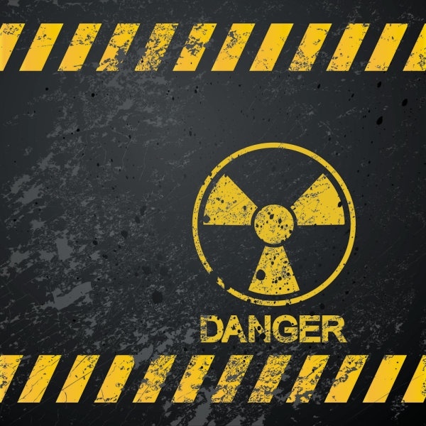 nuclear warning signs 04 vector