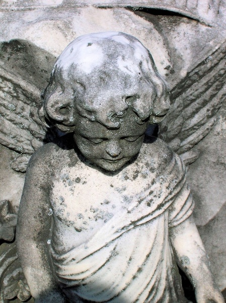 oakwood cemetery cherub statue  angel