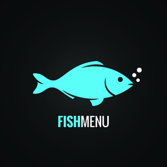offbeat restaurant menu logo design vector