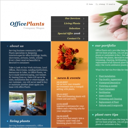 Office Plants Template