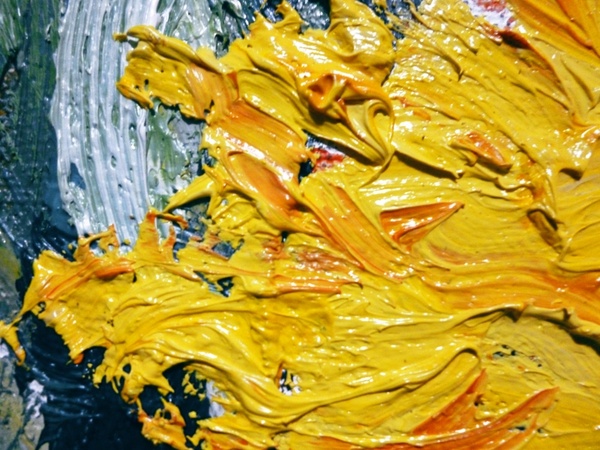 oil yellow painting