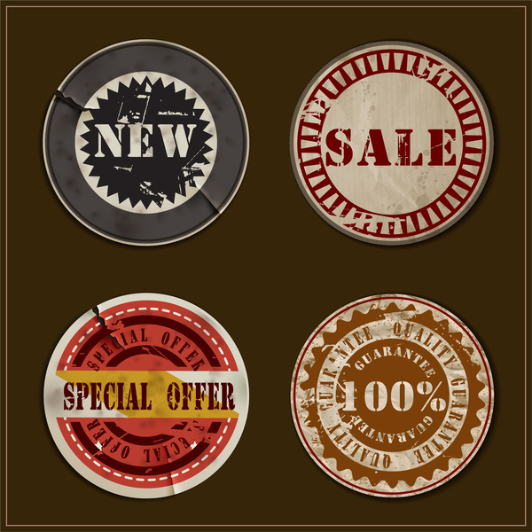 old and grunge sale badge