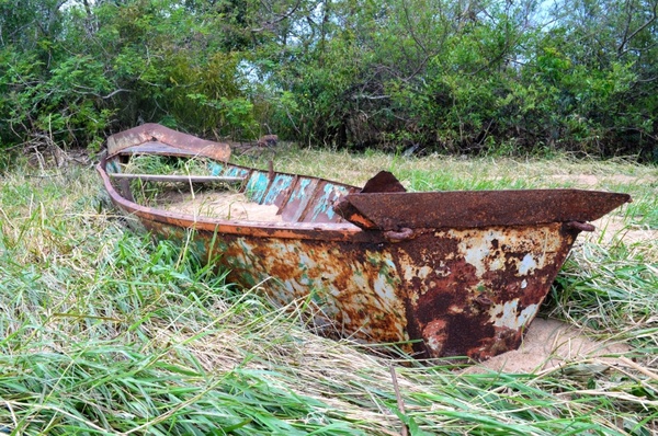 old boat rusty