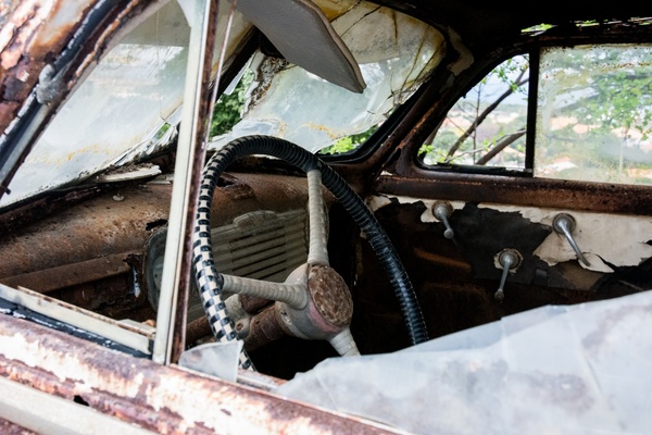 old car interior