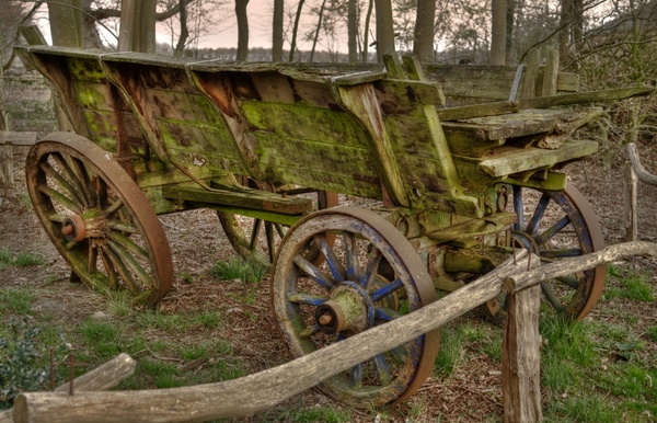 old cart in hdr