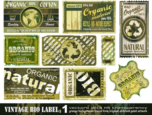 label templates collection retro grunge shapes