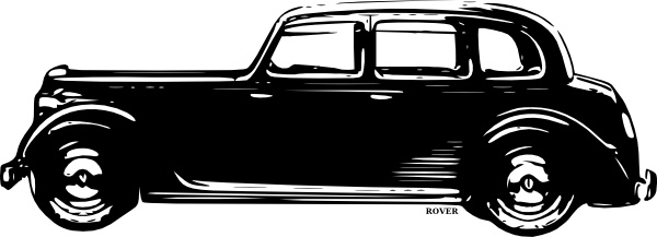 Old Rover Car clip art