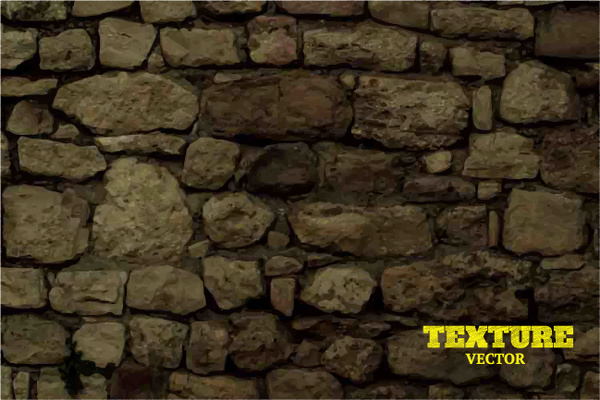 old stone wall background vector