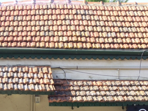 old tile roof