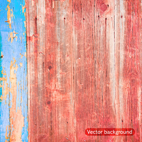 old wood boards textures vector background set