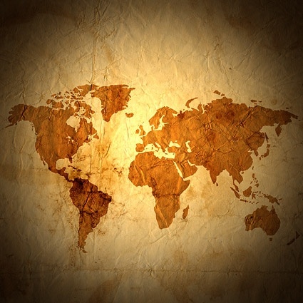 old world map stock photo 