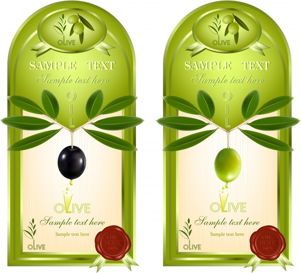Olive Oil Label Template Modern Green Decor Free Vector In Encapsulated Postscript Eps Eps Vector Illustration Graphic Art Design Format Format For Free Download 6 99mb