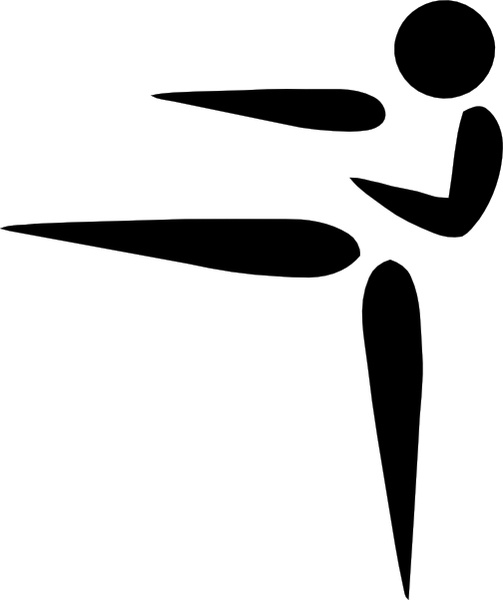 Olympic Sports Karate Pictogram clip art